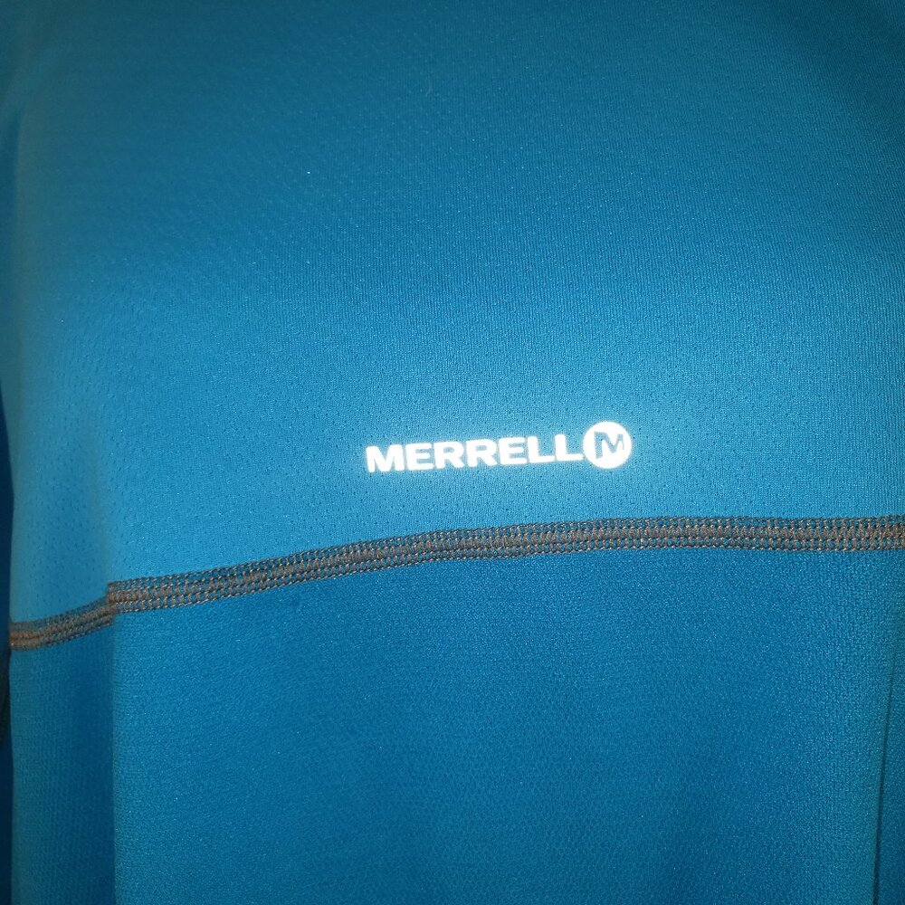 Merrell Select Wick Blue Short Sleeve Running Shirt - Men's XXL